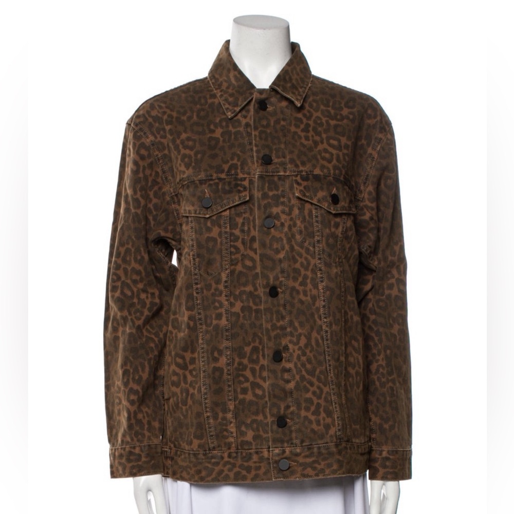 Designer ALEXANDER WANG Leopard Denim Jacket - $797 Retail!